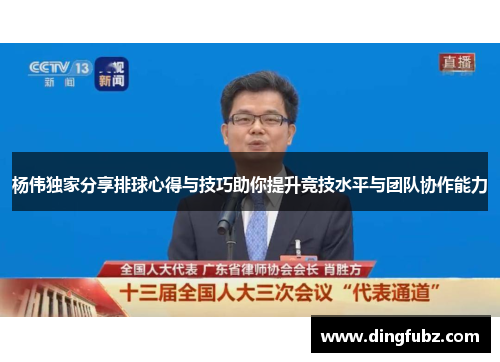 杨伟独家分享排球心得与技巧助你提升竞技水平与团队协作能力